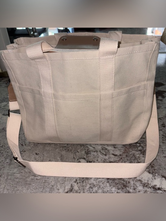 Handbags - CANVAS CROSSBODY TOTE OR Large Capacity Multi Pocket Handbag INSERT FOR TOTE NEW